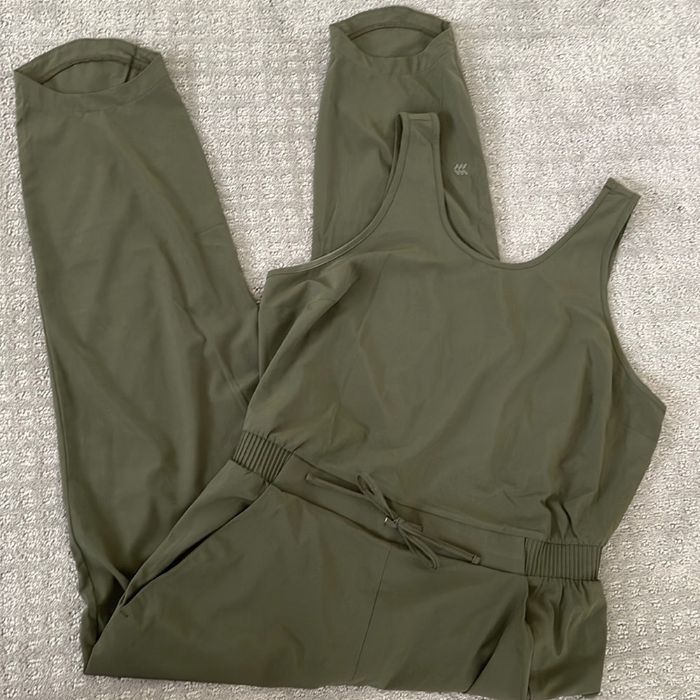 All in Motion Olive Green Jumpsuit Size M- NWOT